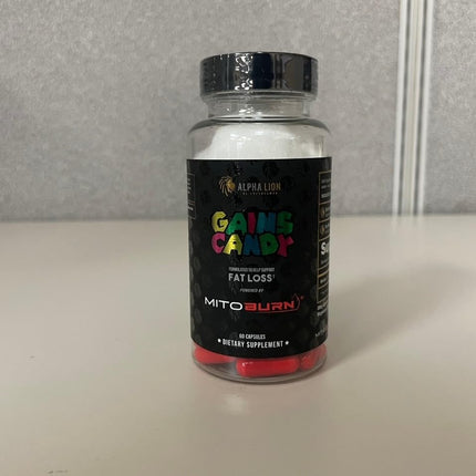ALPHA LION Gains Candy MitoBurn – Weight Loss, Appetite Suppressant, Keto-Friendly, 60 Capsules