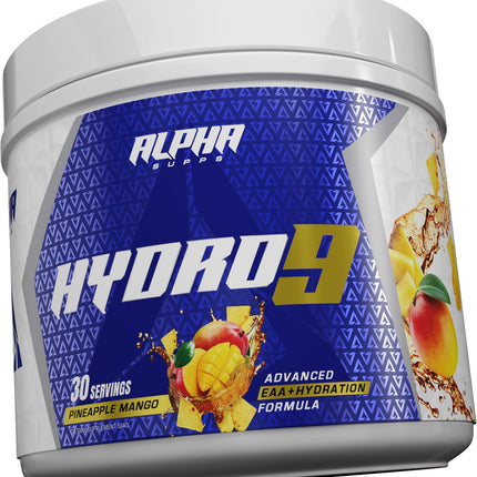Hydro 9 Aminos EAA + Hydration Powder – Pineapple Mango (30 Servings) | Alpha Supps