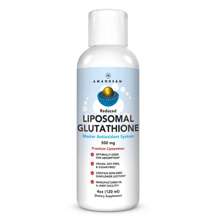 AMANDEAN Liposomal Glutathione 500mg (Setria) – Immune Support & Brain Health
