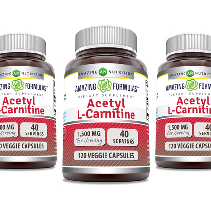 Acetyl L-Carnitine HCl 1500 mg Veggie Capsules – Amazing Formulas