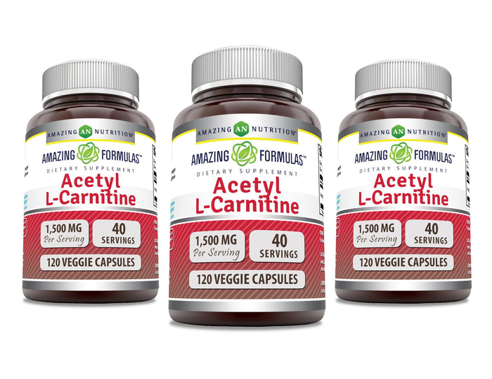Acetyl L-Carnitine HCl 1500 mg Veggie Capsules – Amazing Formulas