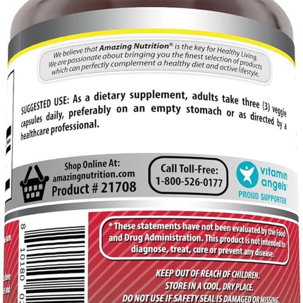 Acetyl L-Carnitine HCl 1500 mg Veggie Capsules – Amazing Formulas