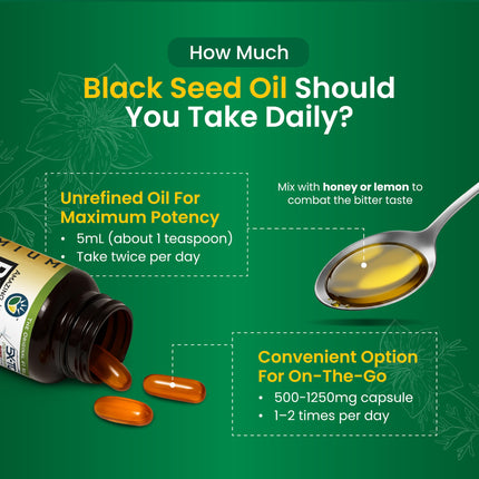 Amazing Herbs Black Seed Oil - Cold Pressed Nigella Sativa 8 oz