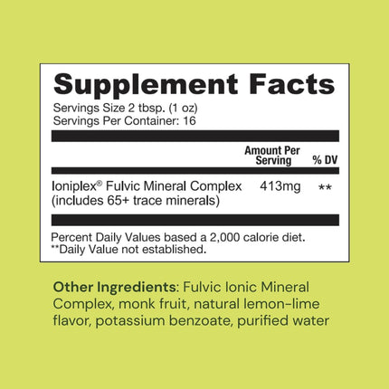 Ameo Life Fulvic Acid & Mineral Complex – Cellular Support, Detox, Skin Health | Vegan, Gluten-Free, Non-GMO | Made in USA | 16 OZ