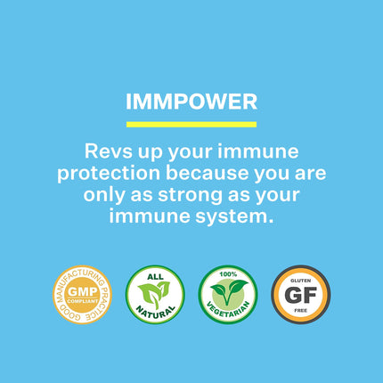 American BioSciences ImmPower AHCC 500mg Capsule – Immune Support, NK Cell Activity, 60 Veggie Capsules