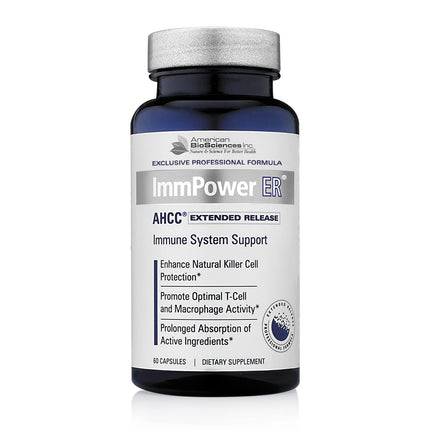 American BioSciences ImmPower ER AHCC – Extended Release Immune Support (60 Caps, 500 mg)