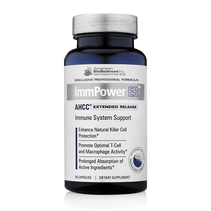 American BioSciences ImmPower ER AHCC – Extended Release Immune Support (60 Caps, 500 mg)