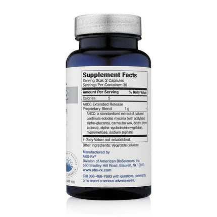 American BioSciences ImmPower ER AHCC – Extended Release Immune Support (60 Caps, 500 mg)