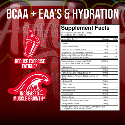 Amino Flood by Frontline Formulations – BCAA + EAA Recovery & Hydration