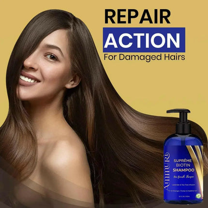 Biotin Haircare Set – Anti-Hair Loss Shampoo & Strengthening Serum for Men & Women | Ammuri