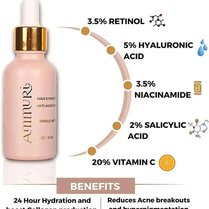 Retinol 3.5% Face Serum for Anti-Ageing & Skin Renewal | Ammuri