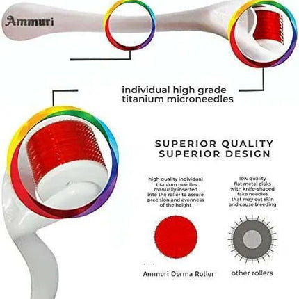 Ammuri Derma Roller Titanium Skin Rejuvenation System
