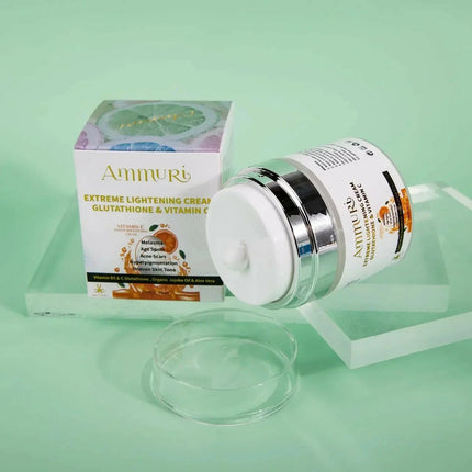 Ammuri Lightening Brightening Moisturiser Cream – For Face, Body & Sensitive Areas (50g)