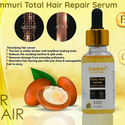 Natural Hair Oil for Hair Thinning & Scalp Nourishment (50ml) | Ammuri