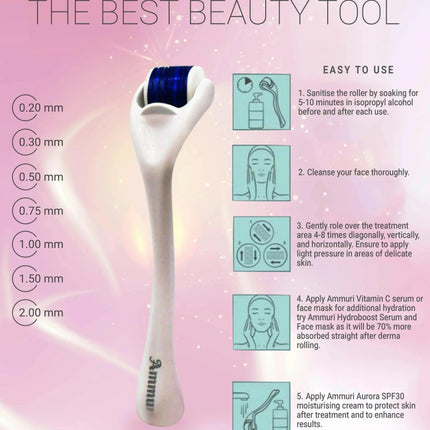 Ammuri Skincare High Grade Titanium Derma Roller System
