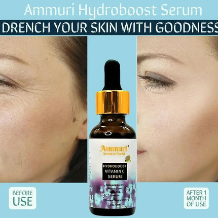 Hyaluronic Acid & Vitamin C Anti-Ageing Serum for Deep Hydration | Ammuri