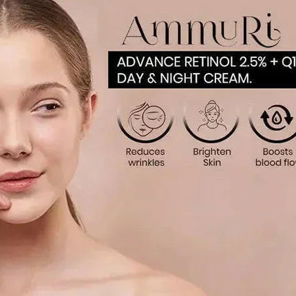 Q10 Face Cream & Retinol 2.5% Firming Day & Night Cream | Ammuri