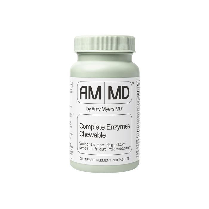 Amy Myers MD Digestive Enzymes Chewables – Complete Enzyme Support (180 Tablets)
