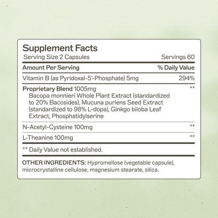 NeuroLive by Amy Myers MD – Brain Health & Focus (Vitamin B) – Gluten-Free, 120 Caps