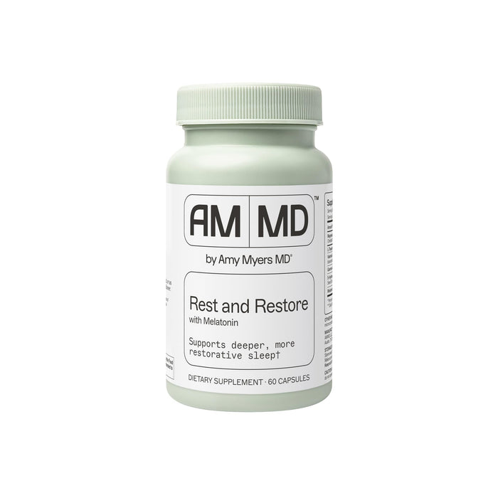 Amy Myers MD Rest & Restore with Melatonin – Natural Sleep Support | 60 Capsules