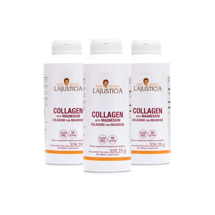 Ana Maria Lajusticia - 3 Pack High Absorption Collagen Pills with Magnesium | Healthy Skin, Nails, Hair and Ligaments