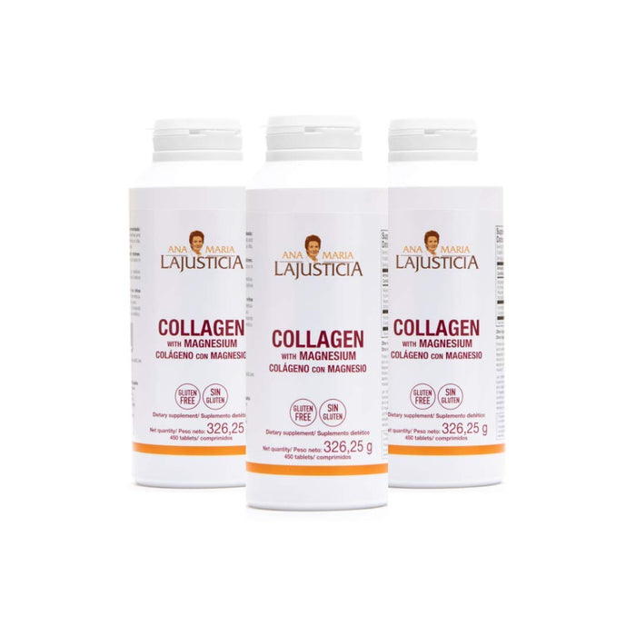 Ana Maria Lajusticia - 3 Pack High Absorption Collagen Pills with Magnesium | Healthy Skin, Nails, Hair and Ligaments