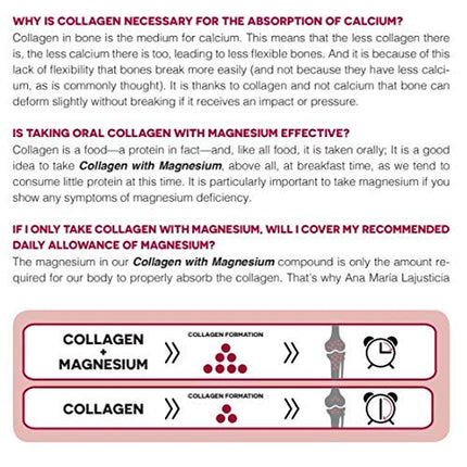 Ana Maria Lajusticia - 3 Pack High Absorption Collagen Pills with Magnesium | Healthy Skin, Nails, Hair and Ligaments