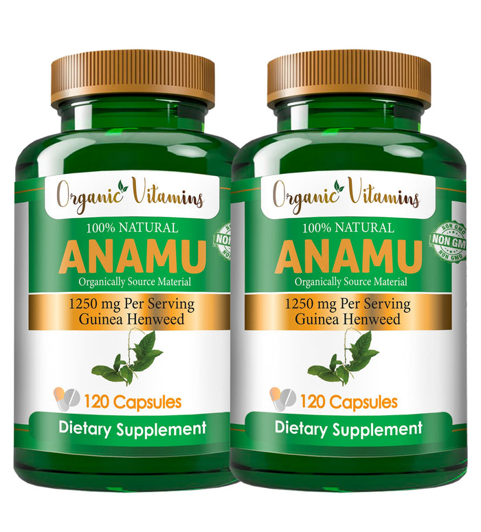Organic Anamu 1250mg Supplement – 240 Capsules | Vitamisan (Petiveria alliacea)