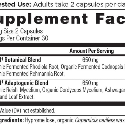 Ancient Nutrition Adrenal Support with Ashwagandha - 60 Capsules, 1300mg (Keto & Paleo Friendly)