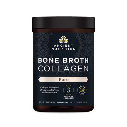 Ancient Nutrition Bone Broth Collagen Powder – Multi-Collagen Peptides, 30 Servings