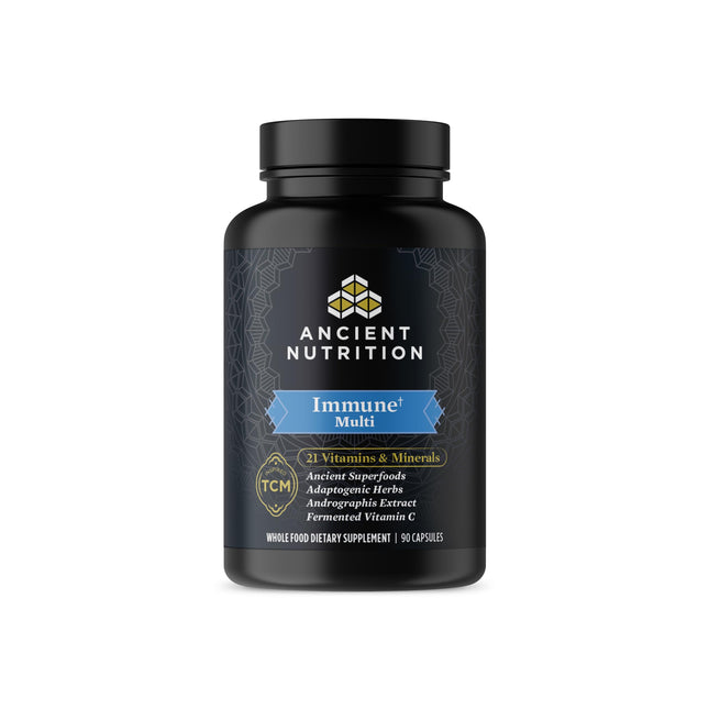 Ancient Nutrition Immune Support Multivitamin - 21 Vitamins & Minerals | 90 Capsules