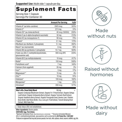 ANCIENT NUTRITION Men's 40+ 1-Day Multivitamin, 30 CT