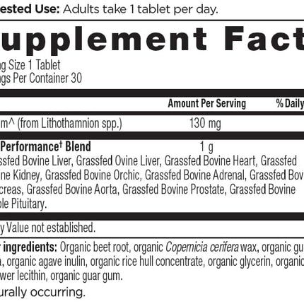Ancient Nutrition Once Daily Organs for Men – Grass-Fed & Wild Organ Complex (30 Ct)