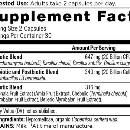 Ancient Nutrition SBO Probiotic Trinity Daily Care — 40 Billion CFU, 60 Count