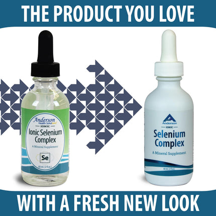 Anderson Ionic Selenium Complex – Liquid Selenium Drops for Thyroid & Immune Support | 2 fl oz, 40 Servings