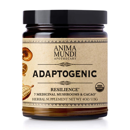 Anima Mundi Apothecary Organic Mushroom Supplement - Adaptogenic Mushrooms + Cacao (4oz / 113g)
