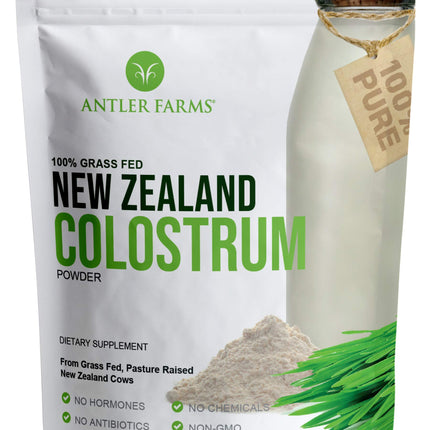 Antler Farms NZ Colostrum – 30 Servings, Grass-Fed, Cold Processed, High IgG, Undiluted