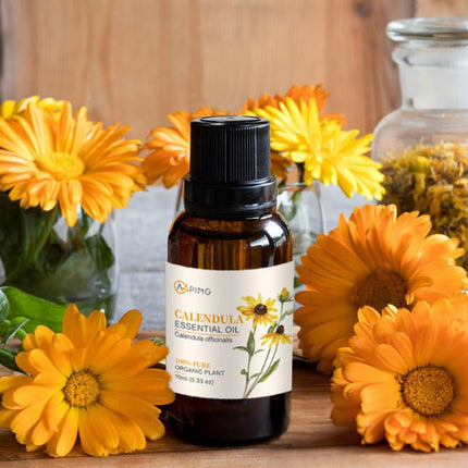 AOPING Calendula Essential Oil - 2x10ml | 100% Pure Calendula Officinalis