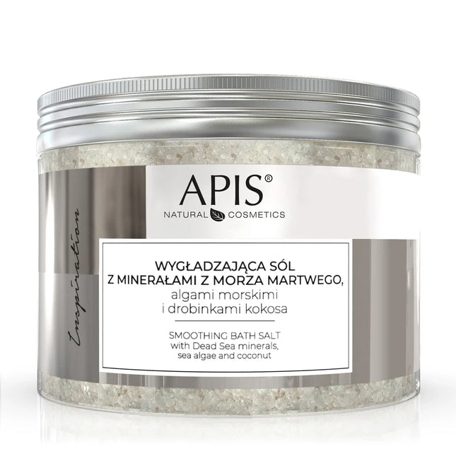 Apis Inspiration Smoothing Bath Salt with Dead Sea Minerals, Marine Algae and Coconut | 650g