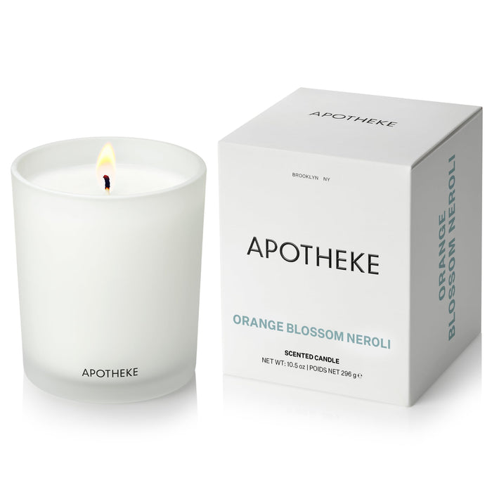 APOTHEKE Orange Blossom Neroli Candle – 10.5 oz Soy Wax