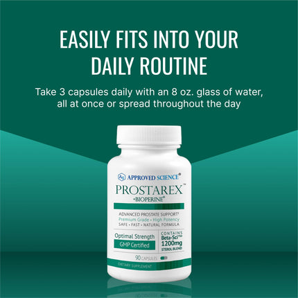 Approved Science Prostarex Prostate Support – Saw Palmetto, Beta-Sci Blend, 540 Capsules