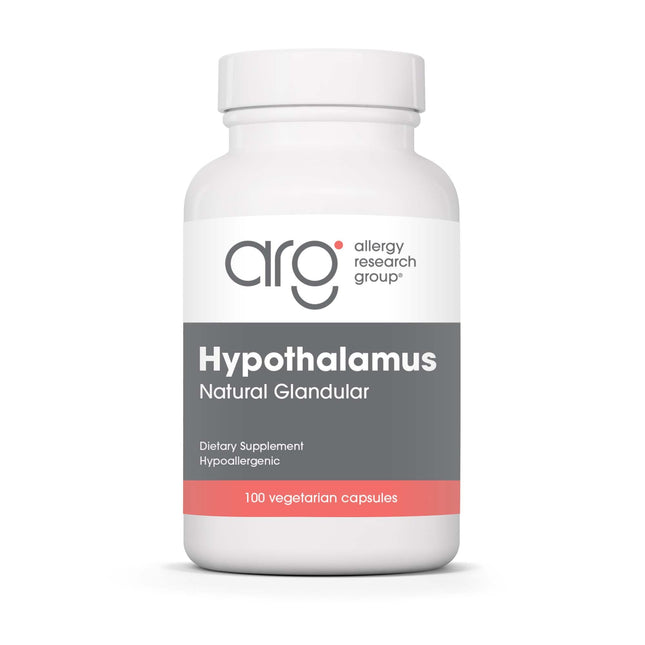 Allergy Research Group Hypothalamus Supplement - Endocrine & Adrenal Support, 500mg Bovine Glandular Vegicaps, 100 Count