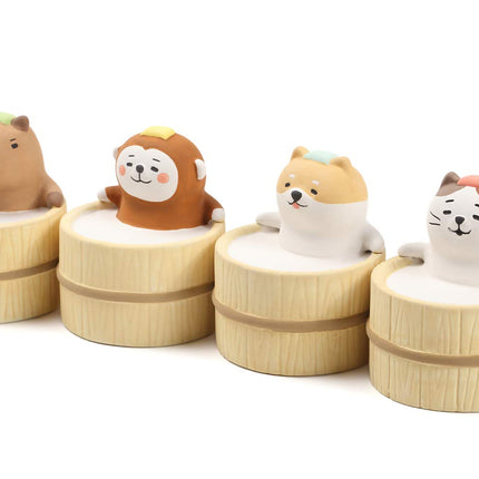 Aroma Ceramic Stone Diffuser [Japan Import] - Non-Electric Passive Aromatherapy Diffuser, Cute Animal Design (Bathing Dog)