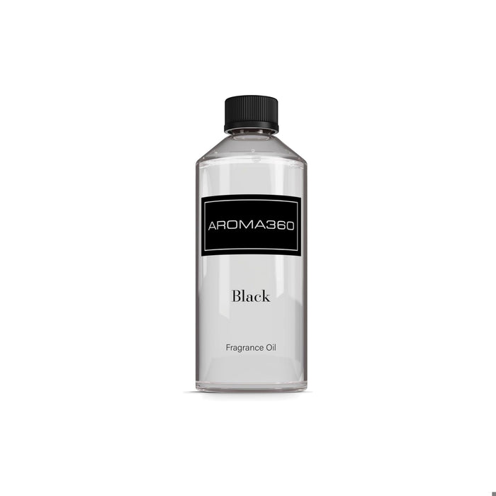 Aroma360 Black Diffuser Oil Blend | Luxury Essential Aromatherapy for Reed Diffusers | Sage, Tiaré Flower & Saffron | 16.9 oz (500 mL)