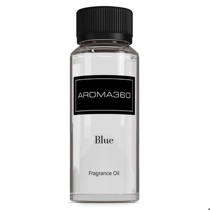 Aroma360 Blue Diffuser Oil Blend | Luxury Reed Diffuser Aromatherapy | Blue Cedar, Lavender & Eucalyptus | 4.1 fl oz (120 mL)