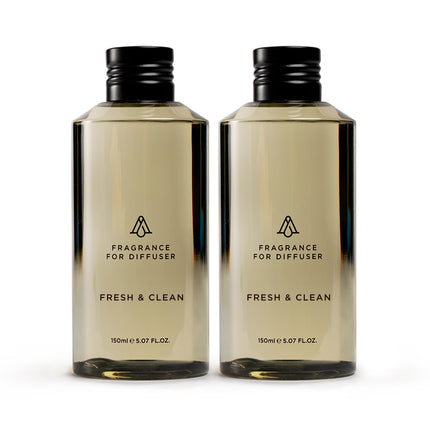 AromaPlan Fresh & Clean Essential Oil 5oz (2-Pack) for Diffusers – USA Made, Long-Lasting Fragrance