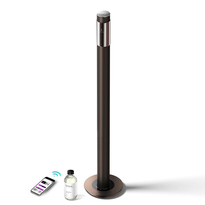 AROMASOUL 40-Inch Waterless Diffuser – App-Controlled, 2000 sq ft Coverage, Brown