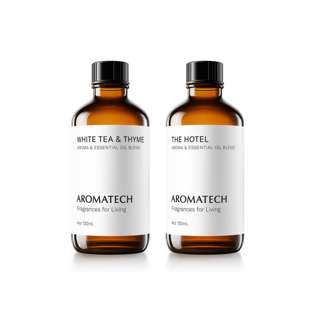 AromaTech The Hotel & White Tea & Thyme Set – 120 ml Diffuser Oils