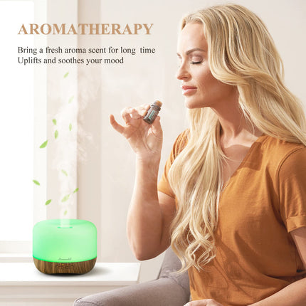 Aromatherapy Diffuser 300ml | Ultrasonic Humidifier, Auto-Off, Night Light