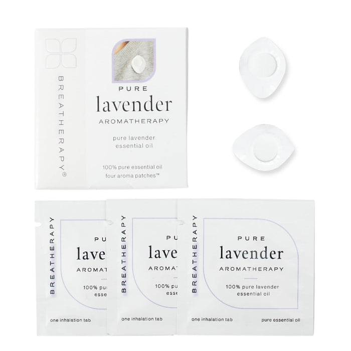 Aromatherapy Lavender Patches - Pure Lavender Essential Oils for Headache Relief (4-Pack)